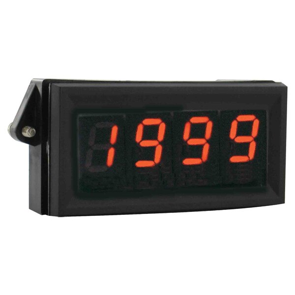 LCD Digital panel meter, loop powered 4 to 20 mA, green segments.
